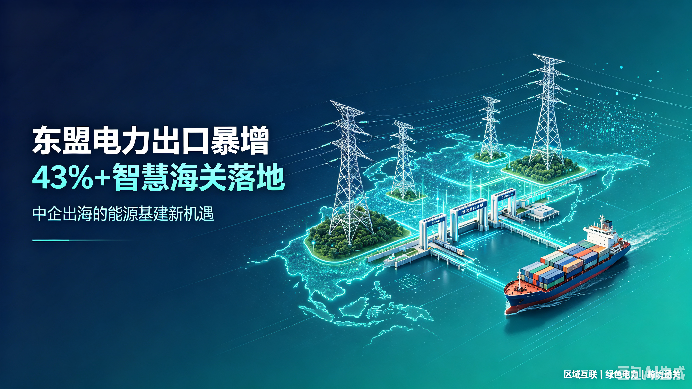 东盟电力出口暴增43%+智慧海关落地：中企出海的能源基建新机遇